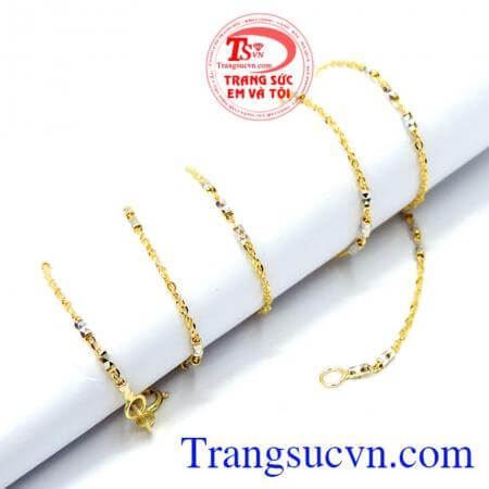 Dây chuyền nữ vàng tây sang trọng
