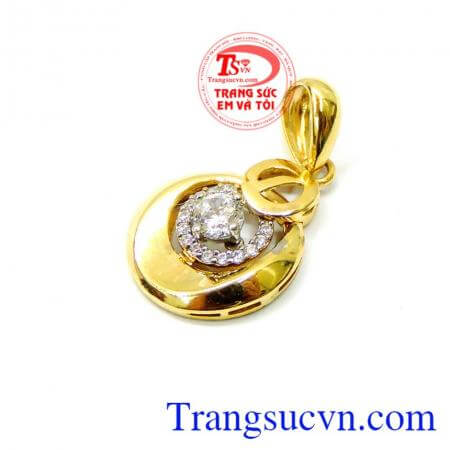 Mặt dây chuyền vàng tây sang trọng 