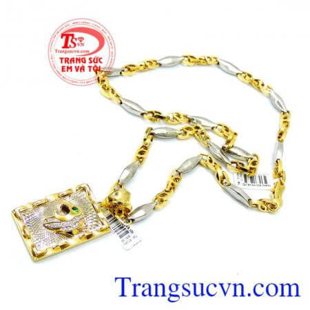 mang lại sự mạnh mẽ nam tính, sang trọng và quý phái dành cho những chủ nhân cá tính của mình, Bộ trang sức mặt báo nam tính