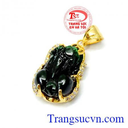 Mặt tỳ hưu jadeite hạnh phúc