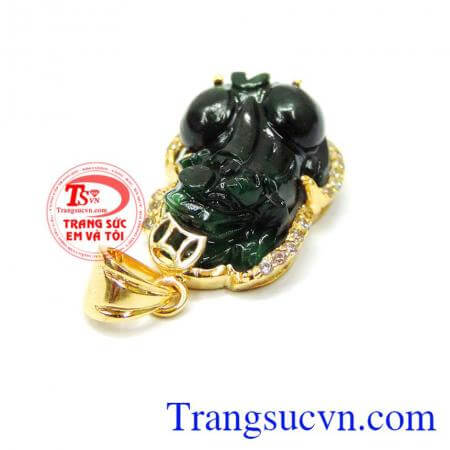 Mặt tỳ hưu jadeite hạnh phúc