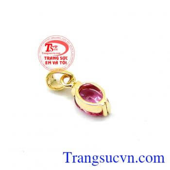 Mặt saphỉe bọc vàng quý phái tinh tế, đeo hợp phong thủy