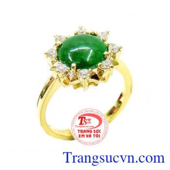 Nhẫn nữ jadeite cho người mệnh hỏa