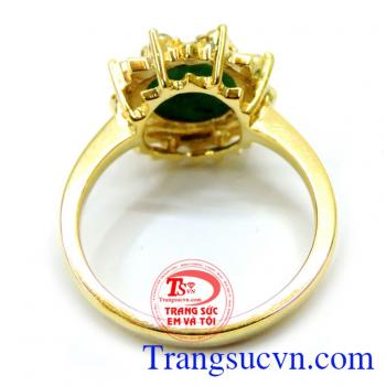 Nhẫn nữ jadeite cho người mệnh hỏa đeo trang sức đá quý cũng nên lựa chọn màu sắc cho phù hợp với mệnh của người đeo.