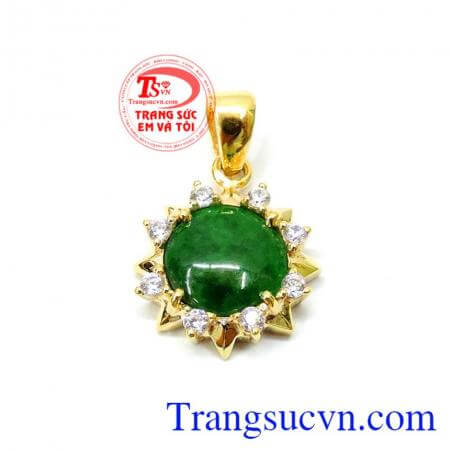 Mặt nữ jadeite 14k yêu thương