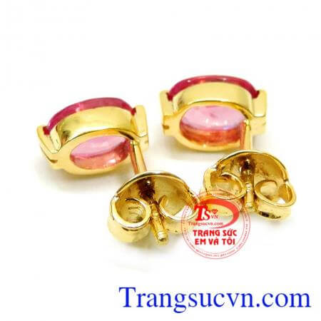 Hoa tai nữ Ruby thiên nhiên đẹp