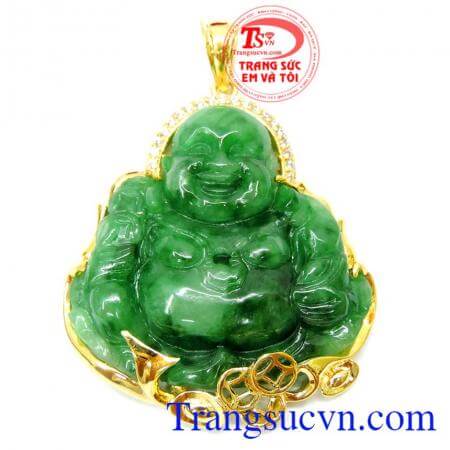 Mặt phật di lặc jadeite hạnh phúc