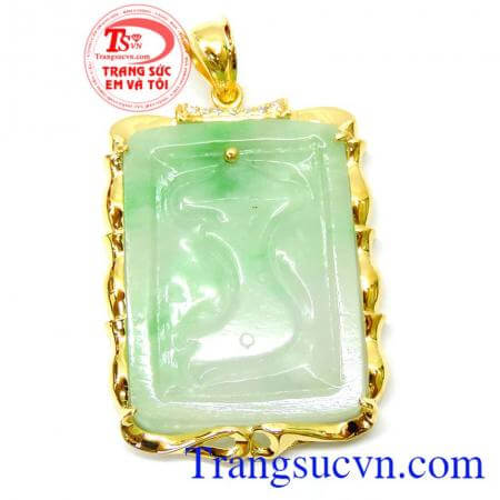 Mặt jadeite bản đồ việt nam 14k