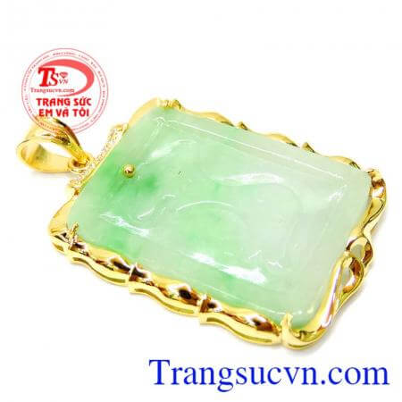 mang lại nhiều may mắn với chất lượng ngọc cẩm thạch đảm bảo chất lượng, Mặt jadeite bản đồ việt nam 14k