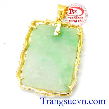 Mặt jadeite bản đồ việt nam 14k