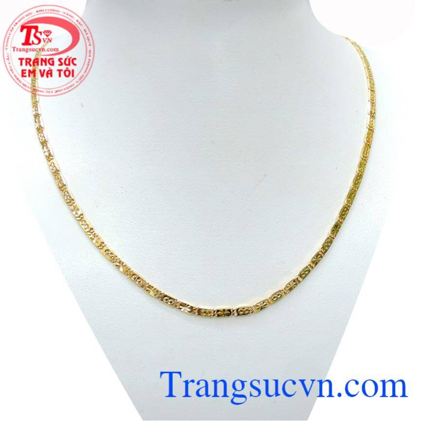 Dây chuyền nam vàng đeo mạnh mẽ