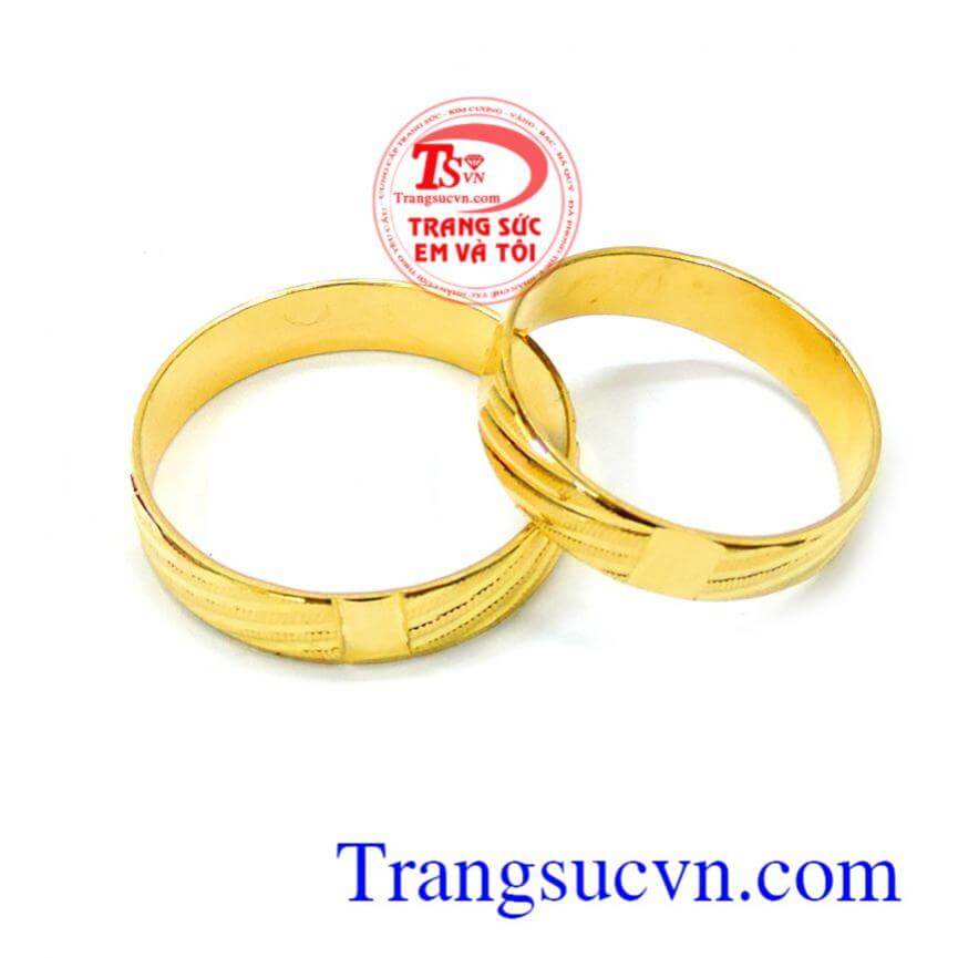 Cặp nhẫn cưới 10k tình yêu đẹp