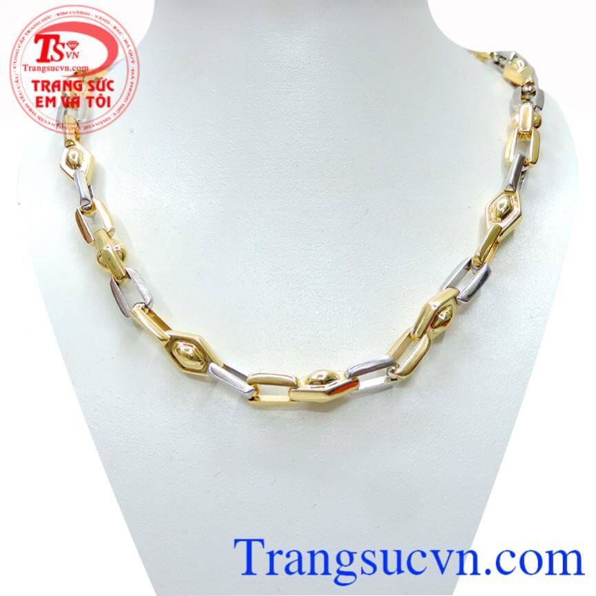 Dây chuyền nam 18k quyền lực