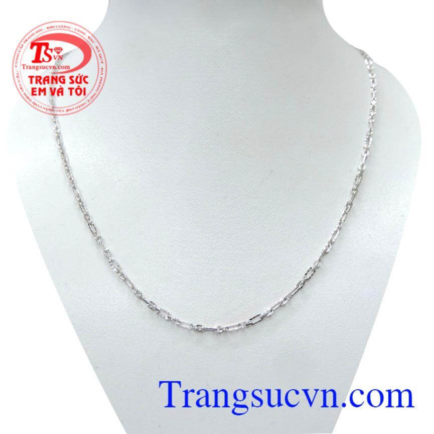 Dây chuyền nữ vàng Ý trắng đẹp