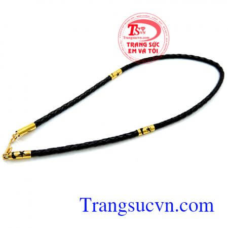 Dây da bọc vàng 10k sang trọng