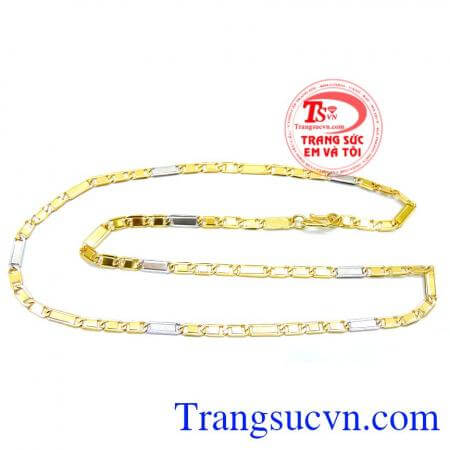 Dây chuyền nam mảnh trẻ trung đeo đẹp sang trọng, Dây chuyền nam đẹp với chất lượng vàng 10k
