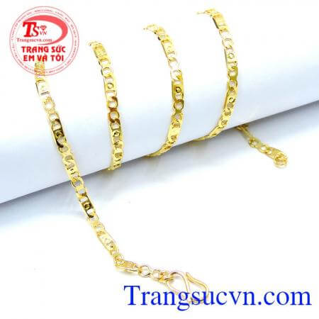Dây chuyền nữ vàng tây sang trọng