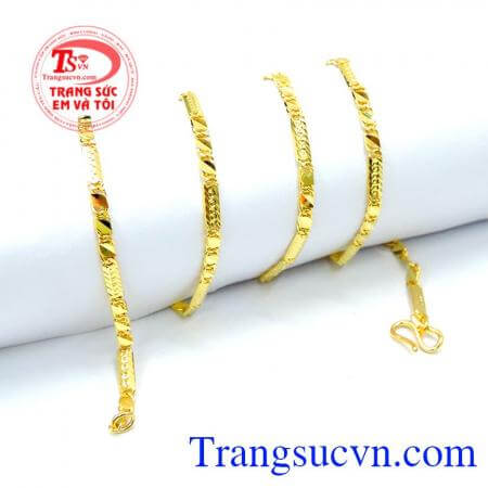 Dây chuyền nữ vàng tây sang trọng