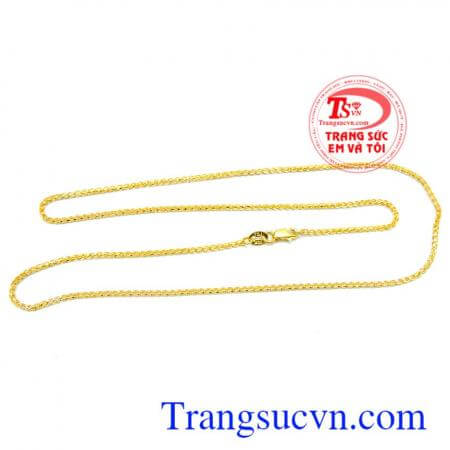 Dây chuyền vàng đảm bảo Uy tín, Quý phái tinh tế hợp thời trang,khách hàng ưa chuộng nhiều năm