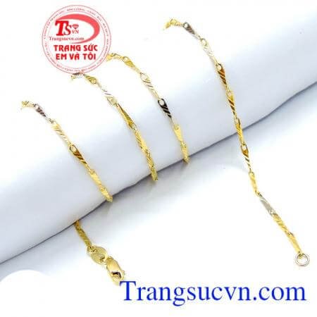 Dây chuyền nữ vàng tây sang trọng