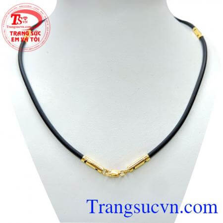 Dây cao su đeo sáng là một người đàn ông cá tính, bạn thích đeo trang sức dây da bọc vàng