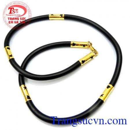 Dây cao su bọc vàng 10k sang trọng