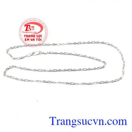 Dây chuyền nữ vàng Ý trắng đẹp
