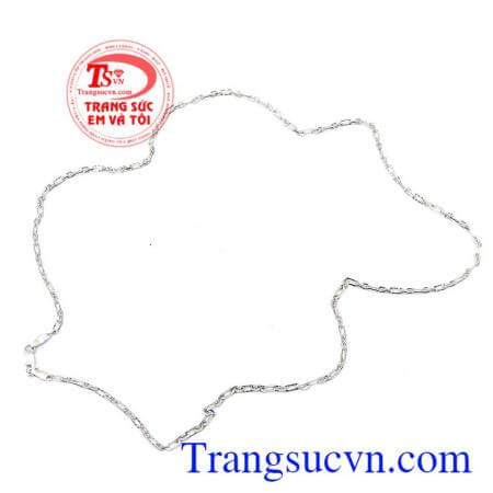 Dây chyền nữ vàng Ý trắng, được nhiều bạn nữ ưa chuộng, tin tưởng lựa trọn trong nhiều năm