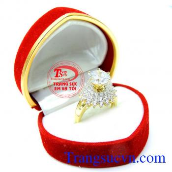 Thiết kế nhẫn nữ theo yêu cầu. Nhẫn vàng tây 10k nữ đẹp