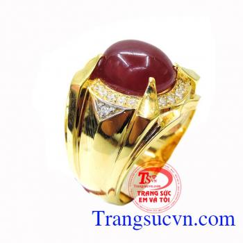 Nhẫn ruby nam cho người mệnh hỏa