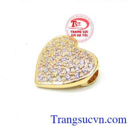 Mặt nữ vàng trái tim 10k