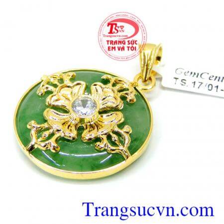 Mặt ngọc bọc vàng cho nữ đẹp