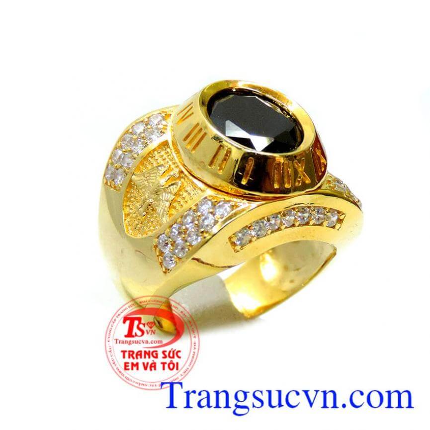 Nhẫn nam con đá đen