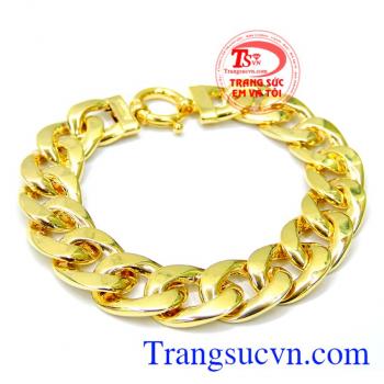 Lắc tay là món trang sức vàng được phái mạnh ưa chuộng đeo ở cổ tay trái hoặc tay phải. Lắc tay vàng to