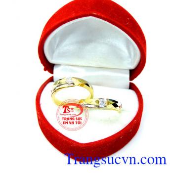 Cặp nhẫn vàng 18k
