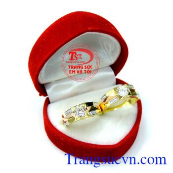 Nhẫn cưới đẹp nhất tinh tế, bền đẹp chất lượng vàng đảm bảo, nhập khẩu nguyên chiếc