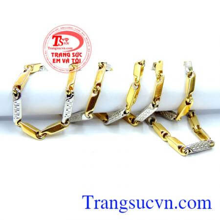 Dây Dây Vàng Ý 18k Nam sang trọng Dây chuyên nam sáng bóng