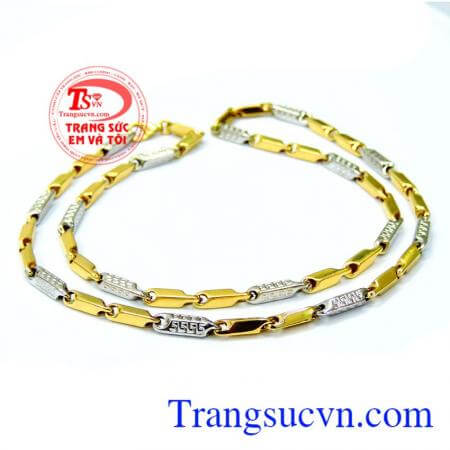 dây chuyền vàng Italy 18k món trang sức của phái mạnh