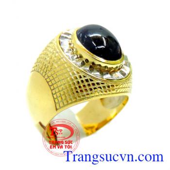 Nhẫn nam sapphire quý tộc