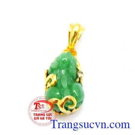 Mặt dây tỳ hưu ngọc xanh