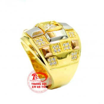 Nhẫn vàng 18k đẹp,Đeo hợp thời trang, chất lượng vàng đảm đeo bền đẹp sáng bóng, tinh tế và sang trọng dành cho phái mạnh,Nhẫn vàng 18k đẹp