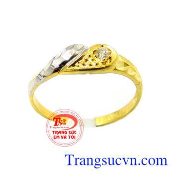 Nhẫn nữ vàng tây,được thiết kế tinh tế. Nhẫn vị ngọt thời gian
