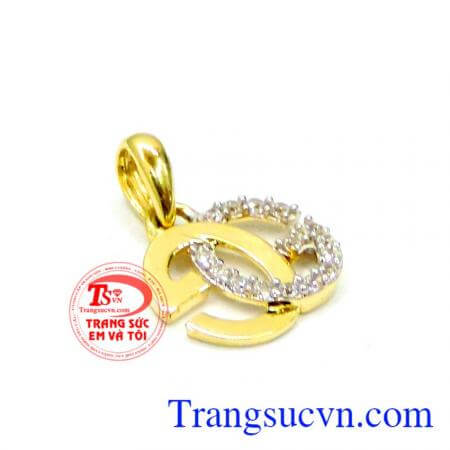 Mặt dây nữ vàng nhỏ xinh