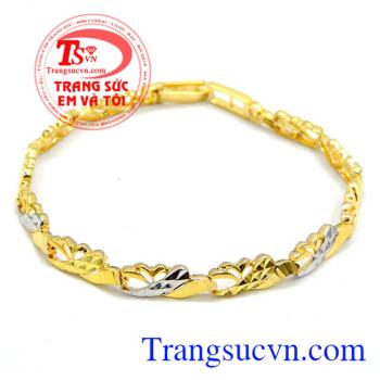 Lắc tay xinh sắn vàng