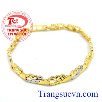 Bảo hành 6 tháng. Lắc tay xinh sắn vàng