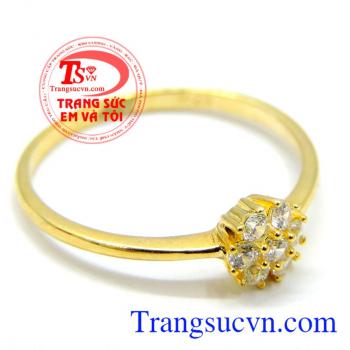 Nhẫn nữ vàng tây,được thiết kế tinh tế. Nhẫn nữ nhỏ xinh vàng