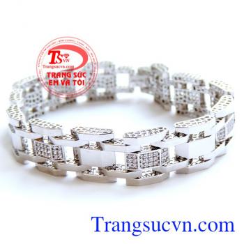 Lắc tay vàng trắng,Lắc vàng trắng 18k 750% Lắc tay vàng trắng nhập ITALY chất lượng đảm bảo.