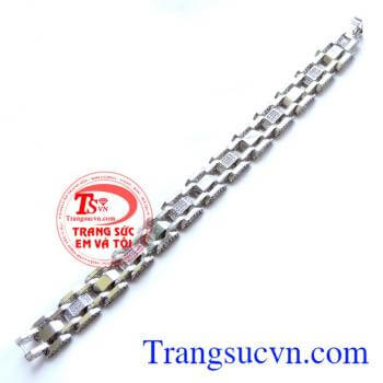 Lắc tay vàng trắng