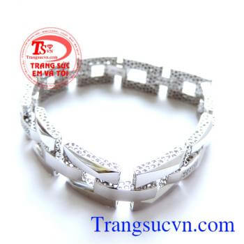 Chất lượng vàng làm lắc tay đảm bảo Lắc tay vàng trắngLắc tay là món trang sức vàng được phái mạnh ưa chuộng đeo ở cổ tay trái hoặc tay phải. Lắc vàng trắng 18k