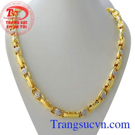 Dây chuyền nam vàng tây